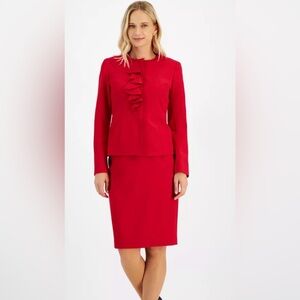 NWT-Le Suit Women's Jacket/Skirt Suit Size 4 Petite